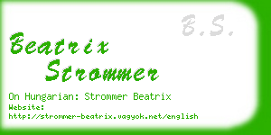beatrix strommer business card